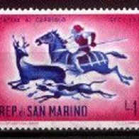 San Marino Mi. Nr. 686 Jagd im 16.-18. Jahrhundert * * <