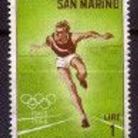 San Marino Mi. Nr. 802 Olymp. Sommerspiele 1964 in Tokio * * !