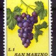 San Marino Mi. Nr. 1031 Obst - Weintraube * * <