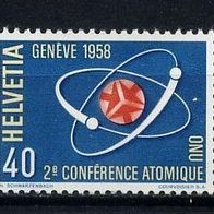 Schweiz Mi. Nr. 662 / 2. Atomkonferenz der Vereinten Nationen * * <