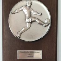 Vintage Fußball-Trophäe "Schwäbische Schülermeister 1959 Stickroth"