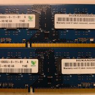 8GB RAM 2x 4GB Hynix DDR3-1333 PC3-10600U