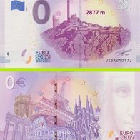 0 Euro Schein Pic du Midi UEDA 2019-2 selten Nr 11076