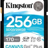 Kingston Speicherkarte SDXC Canvas Go Plus 256GB