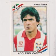 Panini Fussball WM Mexico 1986 Adolfino Canete Paraguay Nr 158