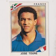 Panini Fussball WM Mexico 1986 Jose Toure France Nr 178