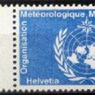 Schweiz Internat. Ämter/ Weltorganis. f. Meteorologie OMM / WMO Mi. Nr. 11-Rand * * <