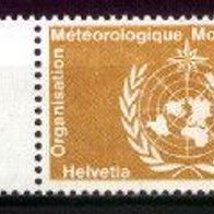Schweiz Internat. Ämter/ Weltorganis. f. Meteorologie OMM / WMO Mi. Nr. 13-Rand * * <