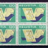 Schweiz Internat. Ämter / Weltpostverein UPU Mi. Nr. 14 - 6er Block * * <