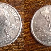 Münze USA: 0,25 oder Quarter Dollar 2007 - Montana - Big Sky Country - P