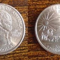 Münze USA: 0,25 oder Quarter Dollar 2006 - Nebraska 1867 - Chimney Rock - P