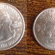 Münze USA: 0,25 oder Quarter Dollar 2006 - North Dakota 1889 - D