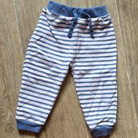 Baby Hose Jogginghose | Blau Weiß Gestreift | Gr. 92 | Herbst