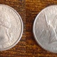 Münze USA: 0,25 oder Quarter Dollar 2001 - New York 1788 - Gateway to Freedom - D