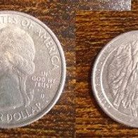 Münze USA: 0,25 oder Quarter Dollar 2014 - Colorado - Great Sand Dunes - D