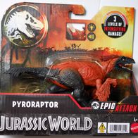 MATTEL Jurassic World Pyroraptor - Epic Attack, GWN18, Licht & Sound, NEU