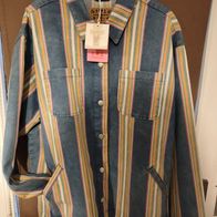 Blutsgeschwister Damen Hemdjacke XL Love Shack Marquee Shacket Denim