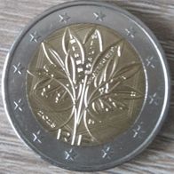 2 Euro Frankreich 2023 Neues Motiv aus Umlauf vorzüglich Lebensbaum stilisiert Baum