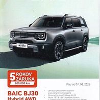 BAIC BJ30 ( Slowakei ) 2026/05 , 4 Seiten