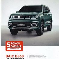 BAIC BJ60 ( Slowakei ) 2026/04 , 4 Seiten
