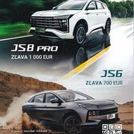 JAC JS8 PRO & JS6 ( Slowakei ) 2026? , 2 Seiten
