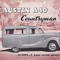 Austin A40 Countryman ( Niederlande ) 195? , 4 Seiten