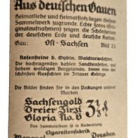 Nr . 23 Sammelk.-Sachsengold -Aus deutschen Gauen- Rosensteine b.. / /st-Sachsen