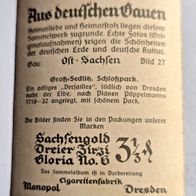 Nr . 27 Sammelk.-Sachsengold -Aus deutschen Gauen- Groß Sedlitz / /st-Sachsen