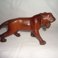 Löwe / Holz / Handarbeit / Holzlöwe / alte Schnitzarbeit Tiger / Tier
