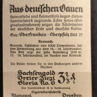 Zigarettenbild Nr. 27 -Aus deutschen Gauen-Oberfranken-Oberpfalz / /ronach