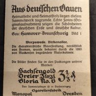 Zigarettenbild Nr. 1 -Aus deutschen Gauen-Hannover-Braunschweig/Worpswede