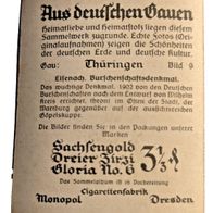 Nr.09 Sammelkarte-Sachsengold -Aus deutschen Gauen- Eisenach / /hüringen