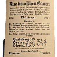 Nr.06 Sammelkarte-Sachsengold -Aus deutschen Gauen- Wartburg / /hüringen