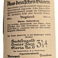 Nr . 11 Sammelk.-Sachsengold -Aus deutschen Gauen - Vogtland / Mylau-Schloss