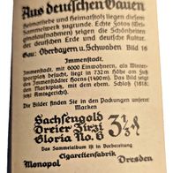 Nr. 16 Sammelk.-Sachsengold-Aus deutschen Gauen-Oberbayern u. Schwaben/Immenstadt