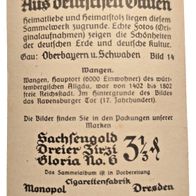 Zigarettenbild Nr. 14 Aus deutsches Gauen - Oberbayern u. Schwaben-Wangen
