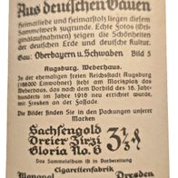 Zigarettenbild Nr. 5 Aus deutsches Gauen - Oberbayern u. Schwaben-Augsburg