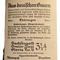 Nr. 01 Sammelkarte-Sachsengold -Aus deutschen Gauen- Wasserkuppe / /hüringen