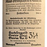 Zigarettenbild Nr. 6 Aus deutsches Gauen - Schlesien - Heufuderbaude