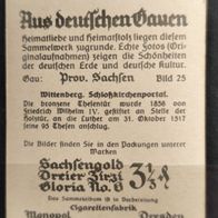 Bild 25 Zigarettenbild-Aus deutschen Gauen/Prov. Sachsen-Wittenberg
