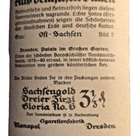 Nr . 7 Sammelk.-Sachsengold -Aus deutschen Gauen-Dresden / /st-Sachsen