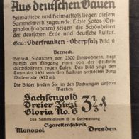 Zigarettenbild Nr. 9 -Aus deutschen Gauen-Oberfranken-Oberpfalz / /erneck