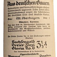 Nr. 1 Sammelk.-Sachsengold-Aus deutschen Gauen-Östl. Oberbayern / München
