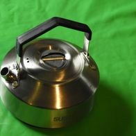 0,9 l tragbarer Camping Wasserkocher aus Edelstahl robuster Outdoor Kessel