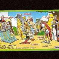 Ü - Ei Beipackzettel Asterix und Obelix feiern Geburtstag ! DE 098