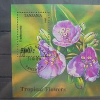 Tansania Block 263 EST - Tropische Blumen 1994