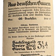 Nr . 17 Sammelk.-Sachsengold -Aus deutschen Gauen- Löbau / /st-Sachsen