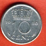 Niederlande 10 Cent 1950