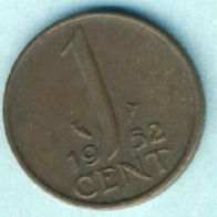 Niederlande 1 Cent 1952