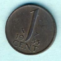 Niederlande 1 Cent 1955